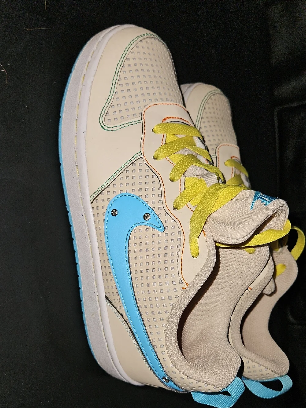 Nike Court Borough Low Recraft GS 'Sanddrift Baltic Blue' Size 4Y